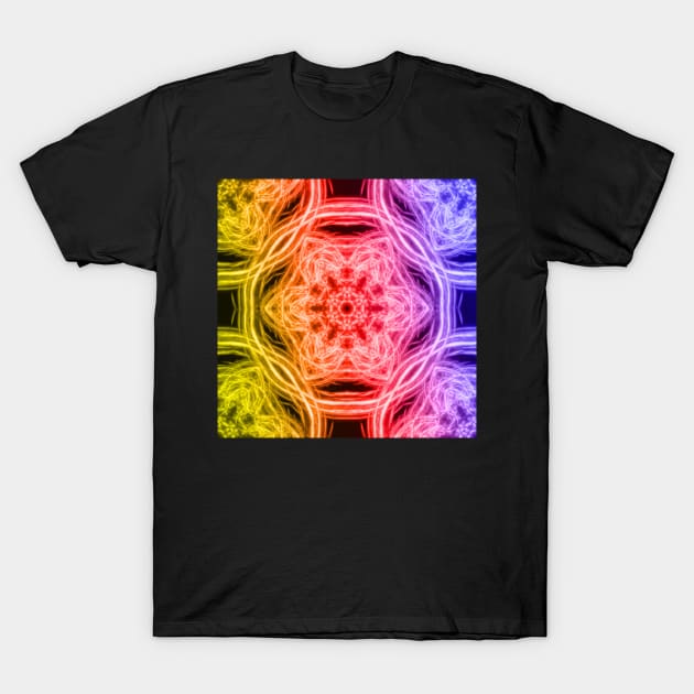 Vibrant rainbow kaleidoscopes T-Shirt by hereswendy